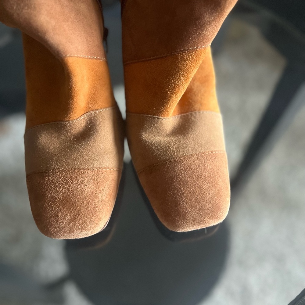 Patchwork Suede Seychelles Ankle Boots - Brown An… - image 6